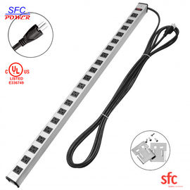 جودة  Heavy Duty Slim Multi Outlet Power Strip , 20 Outlet Grounded Multi Plug Extension Cord مصنع