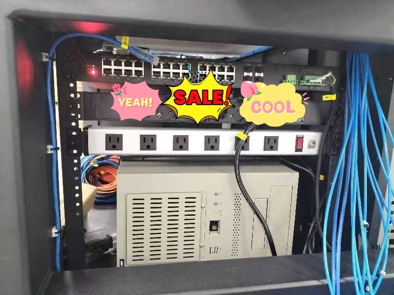 6 طرق المقابس المعدنية عدة منفذ شريط الطاقة مع 10 'حبل التمديد 14AWG NEMA 5-15P